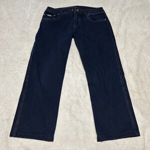 KUHL Disruptr Jeans Mens 34 27 Blue KUHLFLEX Stretch Performance  Hemmed Pics!